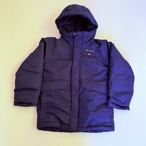 Youth Boys Small Columbia Omni-Heat 3-in-1 Jacket Navy Blue Waterproof Winter